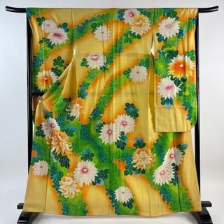 振袖 身丈165cm 裄丈65cm 正絹 秀品 【中古】(着物)