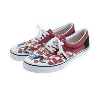 VANS - VANS バンズ スニーカー 27.5cm 白x赤(総柄) 【古着】【中古】