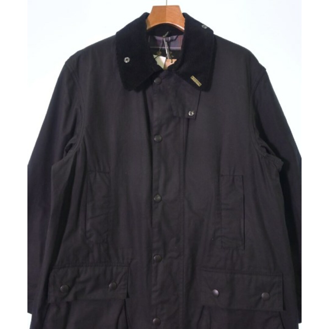 Barbour(バーブァー)のBarbour バブアー ステンカラーコート 38(M位) 黒 【古着】【中古】 メンズのジャケット/アウター(ステンカラーコート)の商品写真