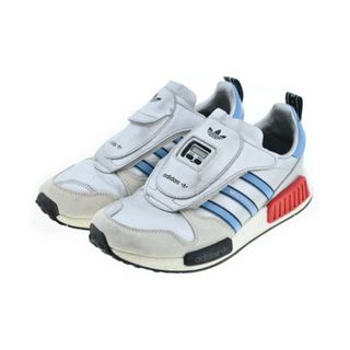 アディダス(adidas)のadidas アディダス スニーカー 27cm シルバーx水色 【古着】【中古】(スニーカー)