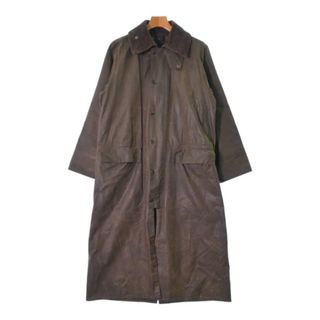 バーブァー(Barbour)のBarbour バブアー ステンカラーコート 38(M位) 茶 【古着】【中古】(ステンカラーコート)