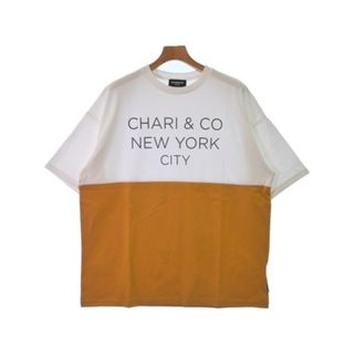 CHARI&CO NYC Tシャツ・カットソー 3(L位) 白x黄系 【古着】【中古】(Tシャツ/カットソー(半袖/袖なし))