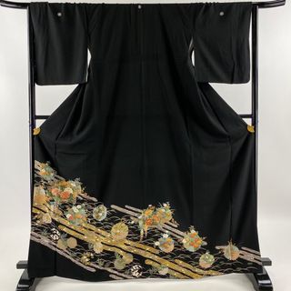 黒留袖 身丈166cm 裄丈65cm 正絹 優品 【中古】(着物)