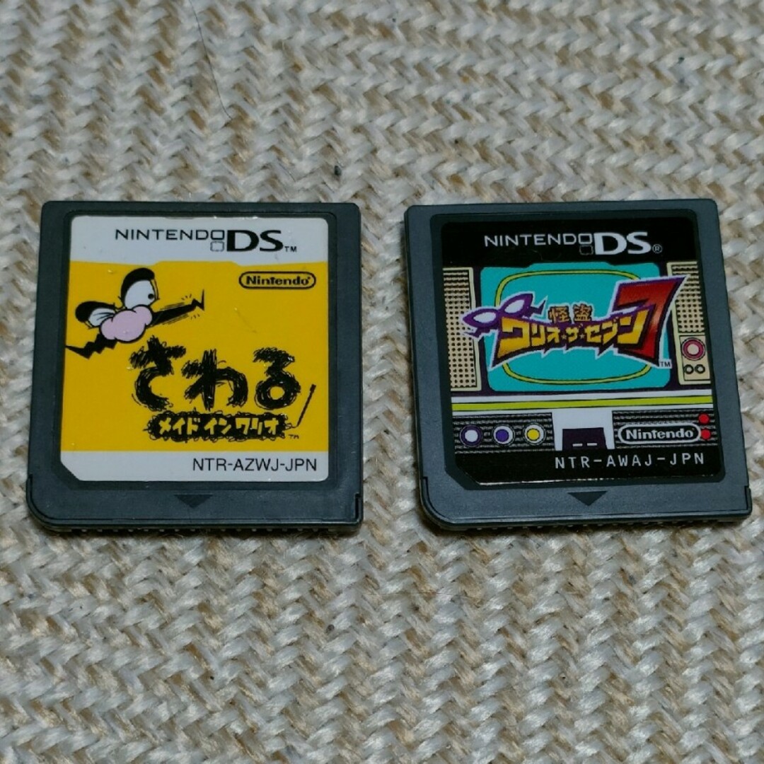 DS さわるメイドインワリオ　ワリオザ・セブン　セット エンタメ/ホビーのゲームソフト/ゲーム機本体(携帯用ゲームソフト)の商品写真