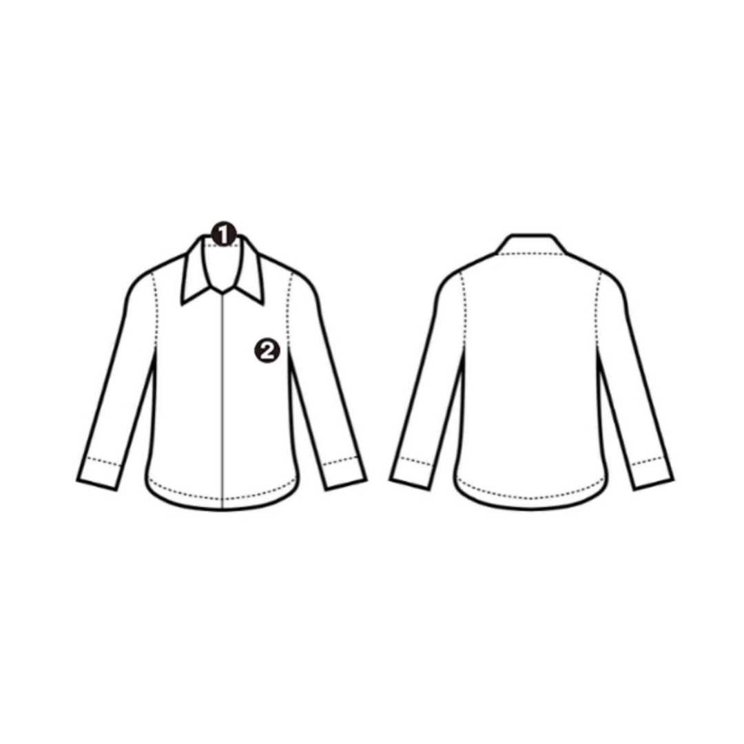 soduk スドーク カジュアルシャツ F 紺x白(チェック) 【古着】【中古】 レディースのトップス(シャツ/ブラウス(長袖/七分))の商品写真