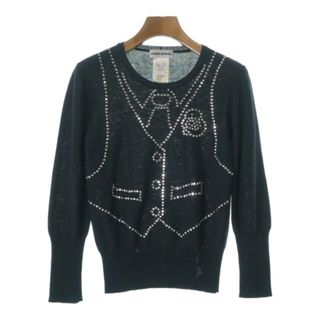 SONIA RYKIEL - SONIA RYKIEL ソニアリキエル ニット・セーター 36(XS位) 紺 【古着】【中古】