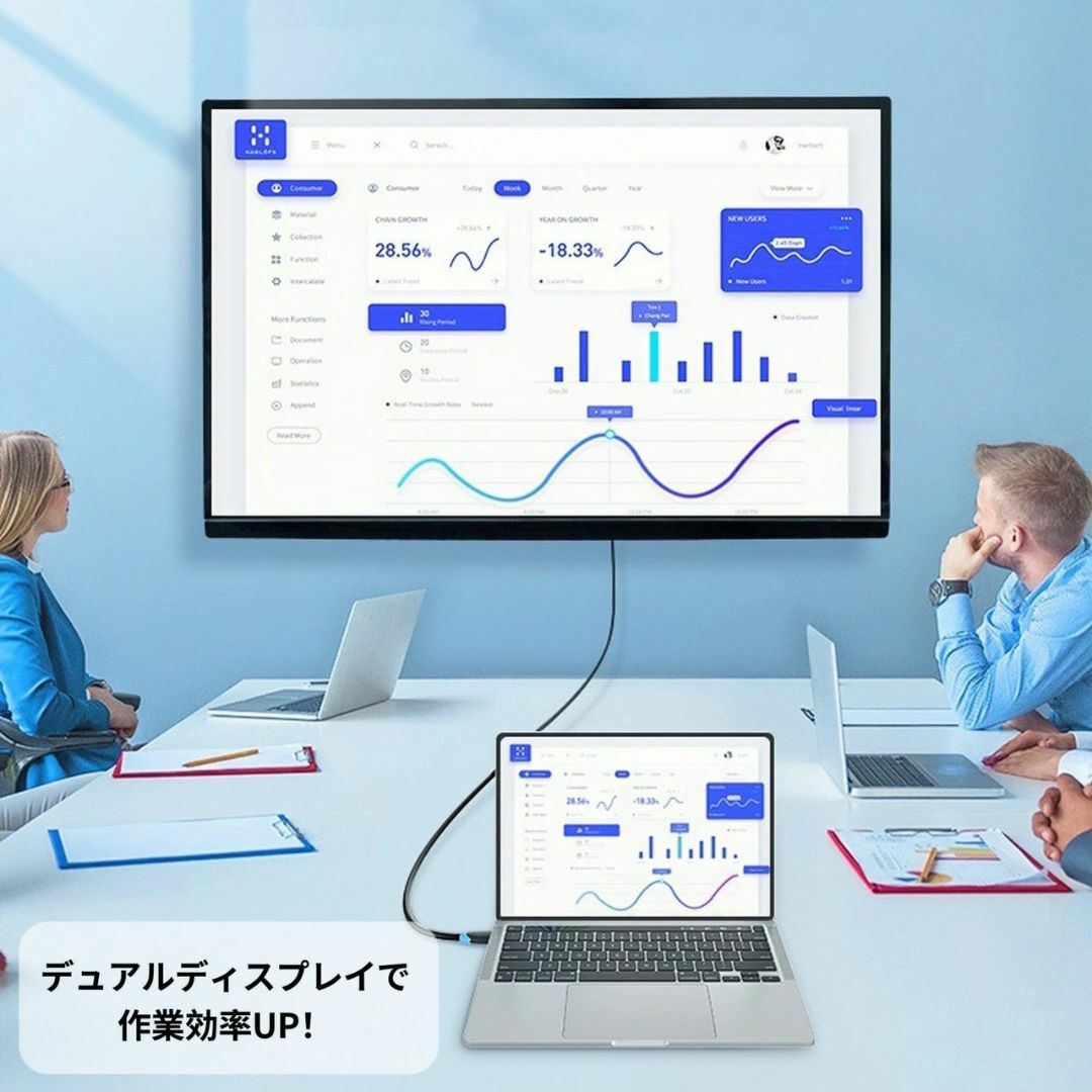 HDMIケーブル 4K 1m 2.0規格 ハイスピード HDMI ケーブル スマホ/家電/カメラのテレビ/映像機器(映像用ケーブル)の商品写真