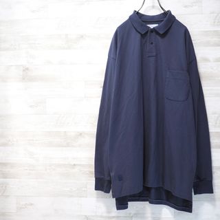 nanamica - nanamica 20AW Long Sleeve Polo-Navy/M