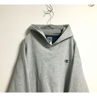 チャンピオン(Champion)の古着　Champion チャンピオン ビッグパーカー プルオーバー グレー(パーカー)