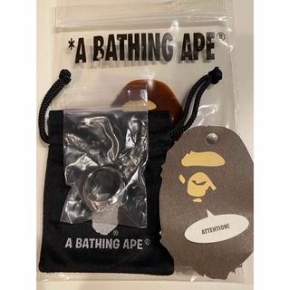 A BATHING APE - RHINESTONE APE HEAD RING 