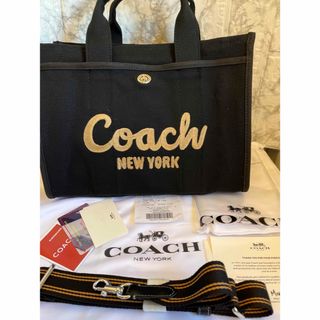 コーチ(COACH)のCOACH トートショルダーバッグバッグ ブラック 新品(ショルダーバッグ)