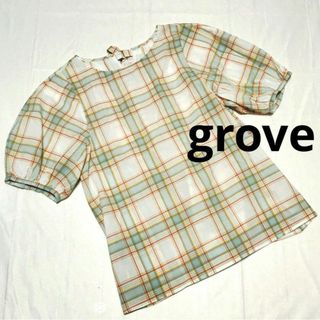 【新品 未使用】タグ付き グローブ grove プルオーバー ブラウス シャツ