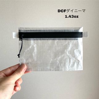 DCF ダイニーマ　ドライポーチ　サコッシュ（マチあり）ホワイト(登山用品)