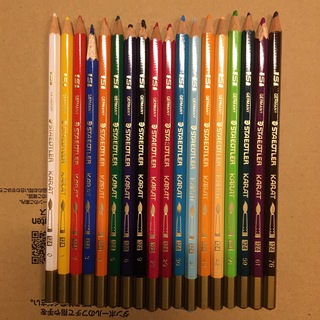 ステッドラー(STAEDTLER)のステッドラー カラト  水彩色鉛筆　18色(色鉛筆)