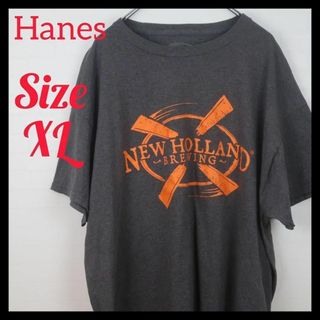 ヘインズ(Hanes)のHanes 古着 グレー ビッグシルエット(Tシャツ/カットソー(半袖/袖なし))