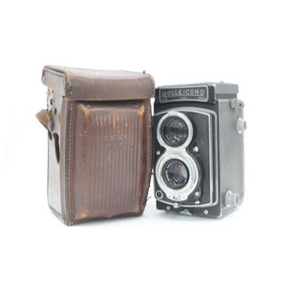 【返品保証】 ローライ Rolleicord Schneider Xenar 75mm F3.5 ケース付き 二眼カメラ  s9700(フィルムカメラ)