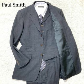 ポールスミス(Paul Smith)の【極美品】ポールスミス スリーピース スーツ 黒 コーデュロイ 総裏 L(スーツジャケット)