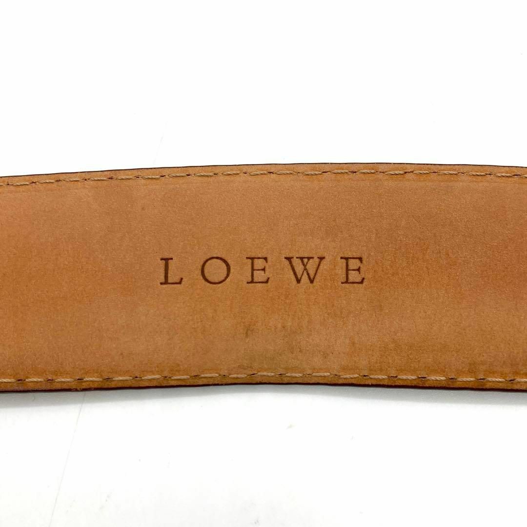 LOEWE - 【美品】LOEWE ロエベ アナグラム ベルト 本革 シルバー LOEWE - 【美品】LOEWE ロエベ アナグラム ベルト 本革 シルバー