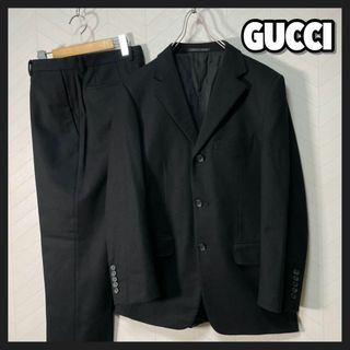 グッチ(Gucci)の極美品 GUCCI スーツ セットアップ ウール カシミア混 メンズ 高級 46(スーツジャケット)