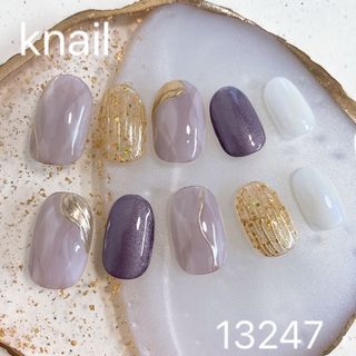 No.21 ネイルチップ　ショートオーバル(つけ爪/ネイルチップ)