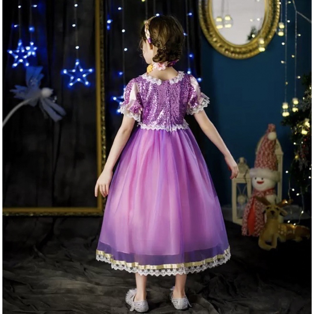  プリンセスドレス　ドレス　プリンセス　110 子供　仮装 キッズドレス  キッズ/ベビー/マタニティのキッズ服女の子用(90cm~)(ワンピース)の商品写真