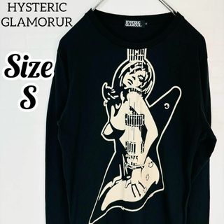 ヒステリックグラマー(HYSTERIC GLAMOUR)の【極美品】ヒステリックグラマー ヒスガール ギターガール 長袖Tシャツ(Tシャツ/カットソー(半袖/袖なし))