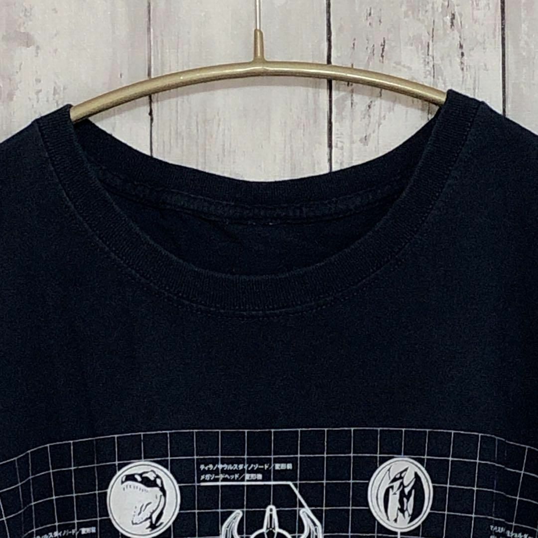 パワーレンジャー　スーパー戦隊　半袖Ｔシャツ　超ビッグサイズ　黒ブラック　古着 メンズのトップス(Tシャツ/カットソー(半袖/袖なし))の商品写真
