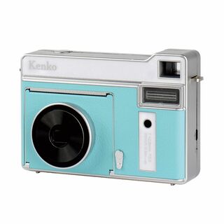 Kenko インスタントカメラ モノクロカメラ スカイブルー 感熱紙使用 約80