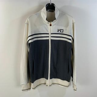 FILA スウェット ジャージ スポーツジャケット 長袖 ジップアップ L 古着(ウォーキング)