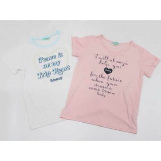 リンジィ(Lindsay)の【夏物 新入荷!】▽リンジィ/lindsay▽160cm 半袖カットソー/半袖Tシャツ2点set 白×水色＆ピンク【中古】【ネット限定】子供服 キッズ kids ジュニア 女の子 夏 tops 814042(Tシャツ/カットソー)