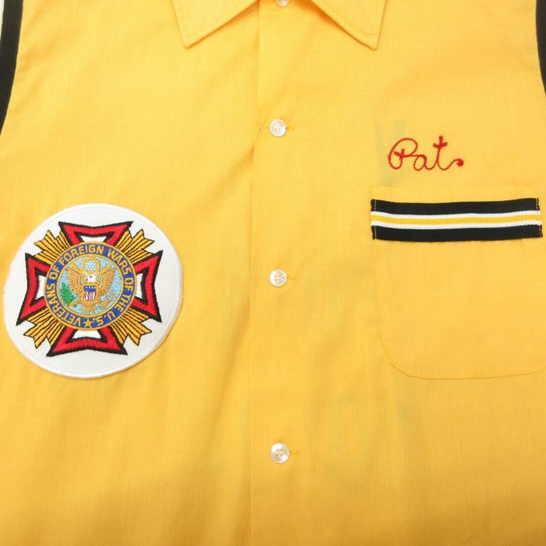 XL☆古着 ヒルトン 半袖 ボウリング シャツ メンズ 80年代 80s