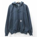 XL★古着 カーハート Carhartt 長袖 ハーフジップ スウェット パー…