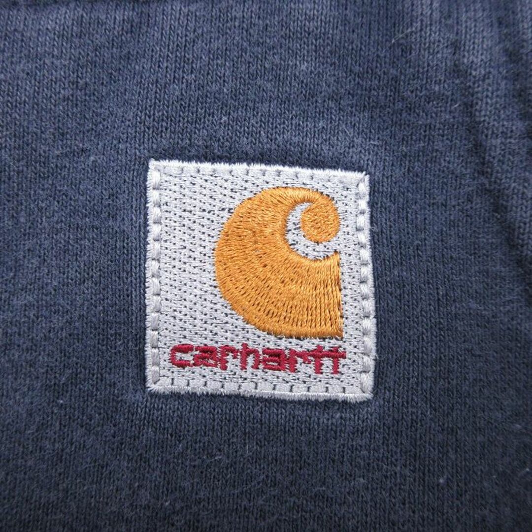 Charhartt WIP(カーハートダブリューアイピー)のXL★古着 カーハート Carhartt 長袖 フルジップ スウェット パーカー メンズ 大きいサイズ 紺 ネイビー 24apr23 中古 スエット トレーナー トップス メンズのトップス(パーカー)の商品写真