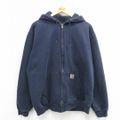 XL★古着 カーハート Carhartt 長袖 フルジップ スウェット パーカ…