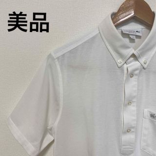 美品　LACOSTE ラコステ　シャツ　ホワイト　白　ワンポイント