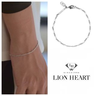 ライオンハート(LION HEART)の袋付き ライオンハート ブレスレット フィガロチェーン シルバー925 A(ブレスレット)