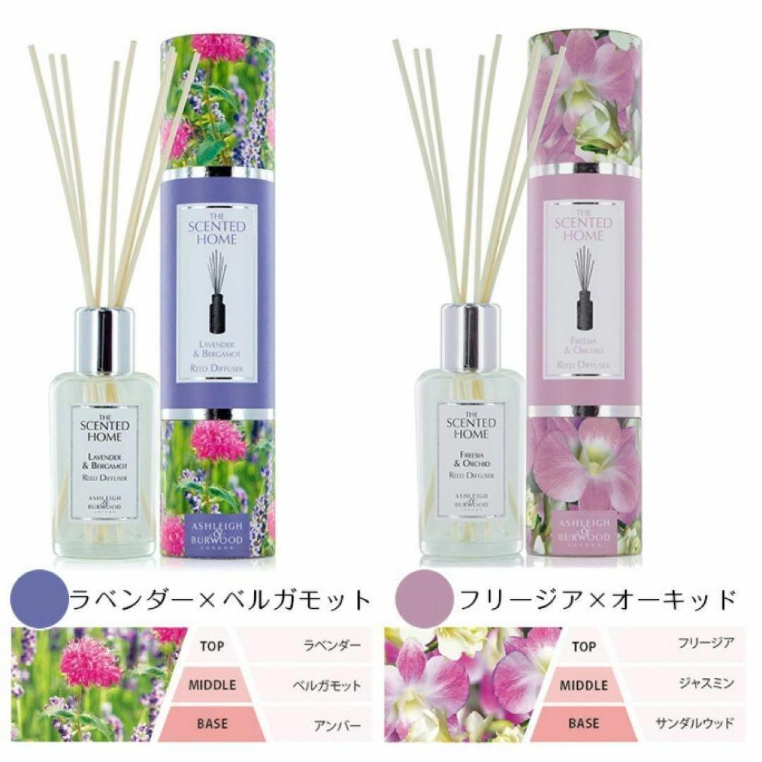 アシュレイ&バーウッド　リードディフューザー 100ml  ２本セット♪ コスメ/美容のリラクゼーション(アロマディフューザー)の商品写真