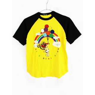 ヒステリックミニ(HYSTERIC MINI)の【夏物 新入荷!】[ヒステリックミニ/HYSTERIC MINI]140cm 五分袖Tシャツ/五分袖カットソー 黄色×黒【中古】子供服 キッズ kids ジュニア 男の子 女の子 夏 tops 324042(Tシャツ/カットソー)