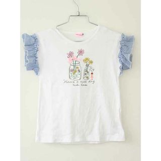 ミキハウス(mikihouse)の【夏物 新入荷!】†ミキハウス/mikihouse†110cm 半袖Tシャツ/半袖カットソー 白【中古】子供服 キッズ kids 女の子 夏 tops 914042(Tシャツ/カットソー)