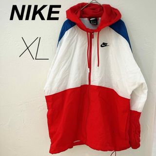 ナイキ(NIKE)のNIKE  ナイキ ウーブン CBフーディ ナイロンジャケット XL 美品(ナイロンジャケット)