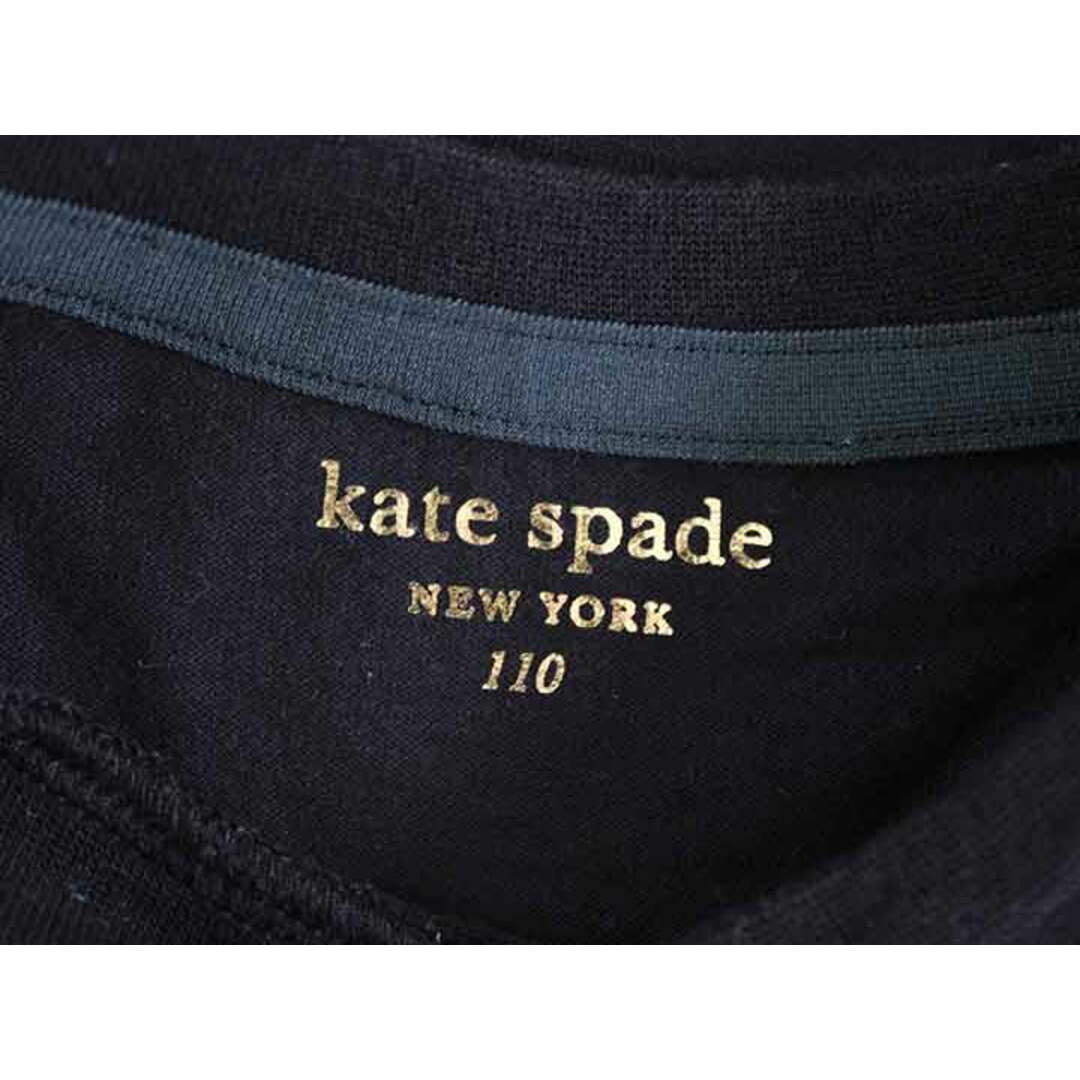 kate spade new york(ケイトスペードニューヨーク)の【夏物 新入荷!】†ケイトスペードニューヨーク/kate spade new york †110cm 半袖Tシャツ/半袖カットソー 濃紺 22年製【中古】子供服 キッズ kids  女の子 夏 tops 914042 キッズ/ベビー/マタニティのキッズ服女の子用(90cm~)(Tシャツ/カットソー)の商品写真