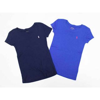 ラルフローレン(Ralph Lauren)の【夏物 新入荷!】▼ラルフローレン/Ralph Lauren▼130cm 半袖Tシャツ/半袖カットソー2点set  青×ピンク＆濃紺×薄ピンク【中古】【ネット限定】 子供 キッズ kids  女の子 夏 tops 814042(Tシャツ/カットソー)