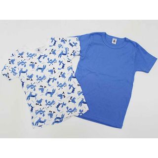 プチバトー(PETIT BATEAU)の【夏物 新入荷!】▼プチバトー/PETIT BATEAU▼128cm(8ans) 半袖Tシャツ/半袖カットソー2点set  青＆白×青系【中古】【ネット限定】 子供 キッズ kids  男の子 夏 tops 714042(Tシャツ/カットソー)