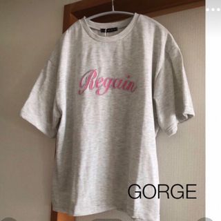 ゴージ(GORGE)のGORGE   半袖Tシャツ　ロゴTシャツ　オートミール　未使用　杢グレー(Tシャツ(半袖/袖なし))