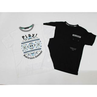 ブルークロス(bluecross)の【夏物 新入荷!】◇ブルークロス/BLUE CROSS◇150cm 半袖Tシャツ/半袖カットソー2点set 黒＆白【中古】【ネット限定】子供服 キッズ kids ジュニア 男の子 夏 tops 714042(Tシャツ/カットソー)