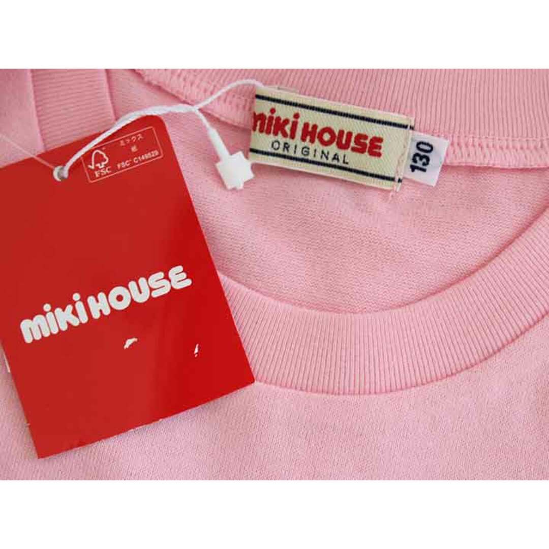 mikihouse(ミキハウス)の【夏物 新入荷!】新品 未使用品 現行品†ミキハウス/mikihouse†130cm 半袖Tシャツ/半袖カットソー/Tシャツ ピンク 子供服 キッズ kids 女の子 夏 tops 914042 キッズ/ベビー/マタニティのキッズ服女の子用(90cm~)(Tシャツ/カットソー)の商品写真