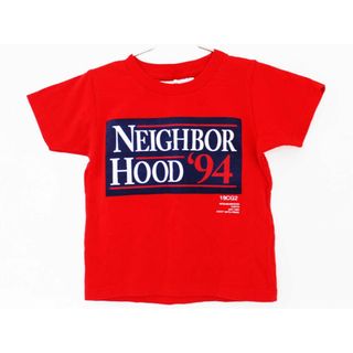 【夏物 新入荷!】[ネイバーフッド/NEIGHBORHOOD]110cm 半袖Tシャツ/半袖カットソー 赤【中古】子供服 キッズ kids 男の子 女の子 夏 tops 324042