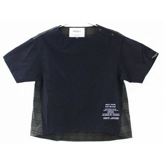 グルービーカラーズ(Groovy Colors)の【夏物 新入荷!】[グルービーカラーズ/GROOVY COLORS]100cm 半袖Tシャツ/半袖カットソー 紺×グレー【中古】子供服 キッズ kids 男の子 女の子 夏 tops 324042(Tシャツ/カットソー)