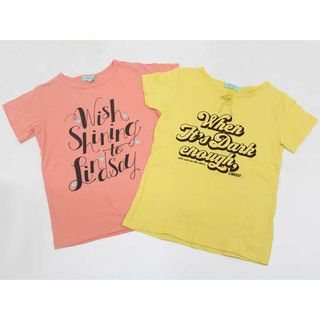 リンジィ(Lindsay)の【夏物 新入荷!】▽リンジィ/lindsay▽160cm 半袖Tシャツ/半袖カットソー2点set 黄色＆ピンク【中古】【ネット限定】子供服 キッズ kids ジュニア 女の子 夏 tops 224042(Tシャツ/カットソー)