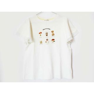 ポンポネット(pom ponette)の【夏物 新入荷!】[ポンポネット/pom ponette]150cm 半袖カットソー/半袖Tシャツ オフホワイト '22年製【中古】子供服 キッズ kids ジュニア 女の子 夏 tops 914042(シャツ/カットソー)